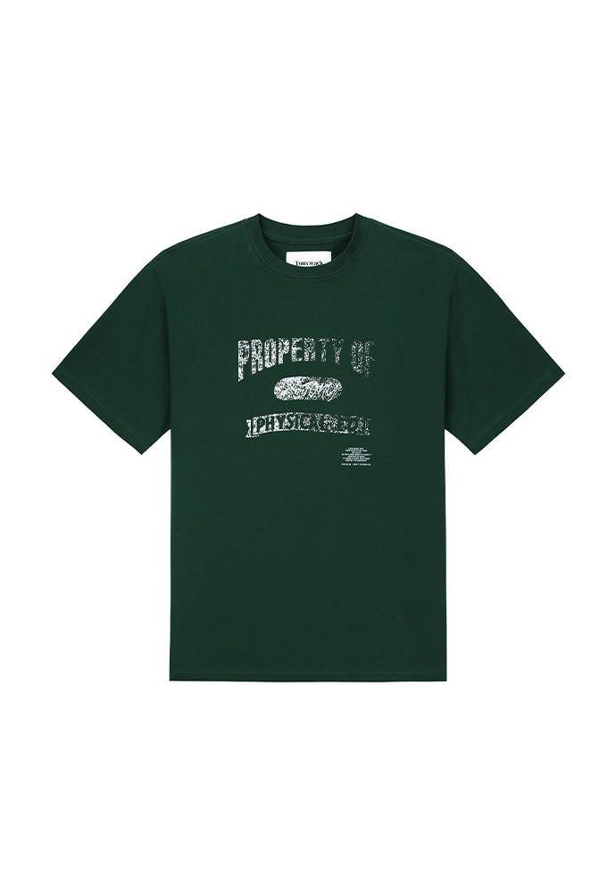 Physical ED. Short Sleeve T-shirt_ Green Pigment