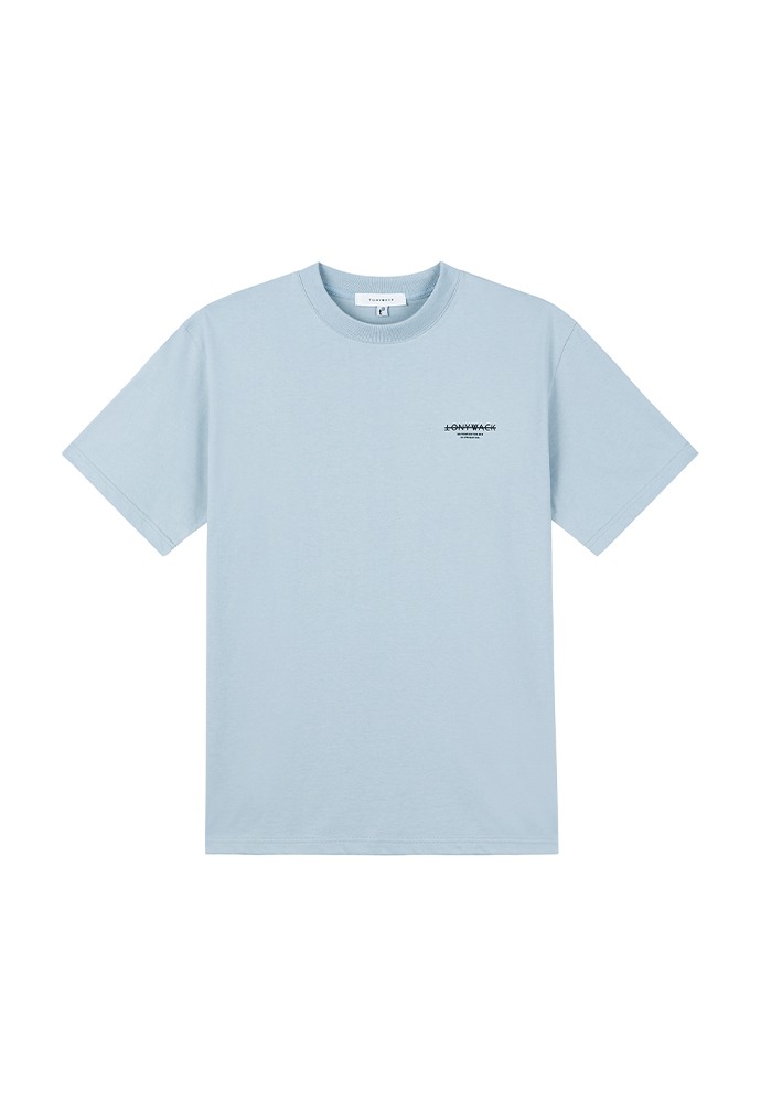 20SS Dept. Mock-Neck T-Shirt_ Grey Blue