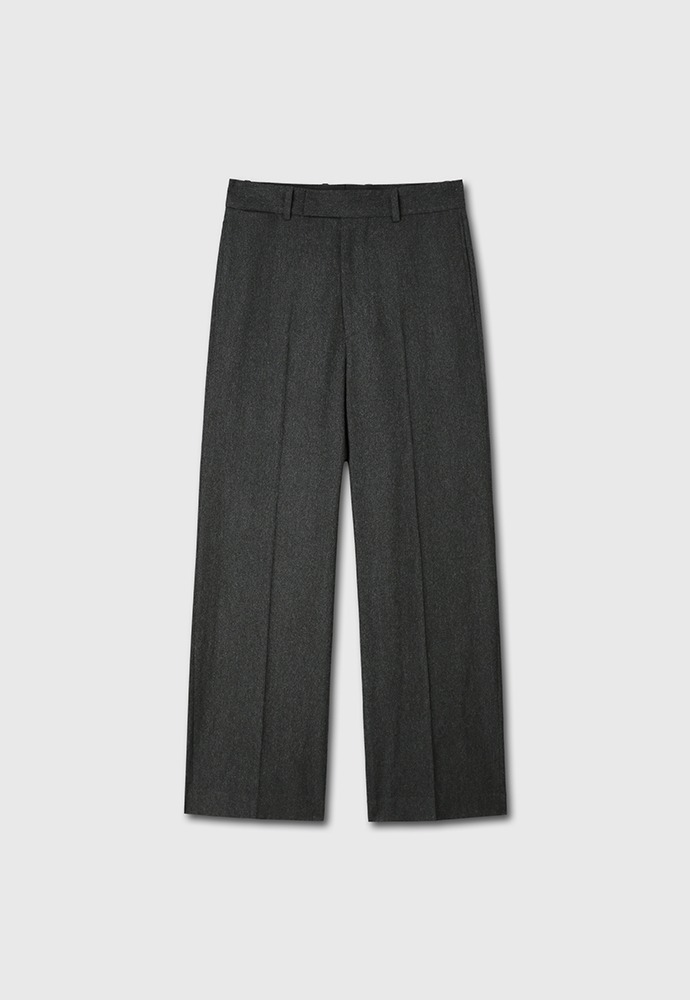 Wool and Cashmere Wide-leg Trousers_ Charcoal