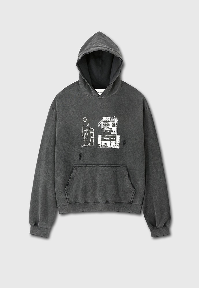 Factory Inspector Garment-dyeing Hoodie_ Faded Charcoal